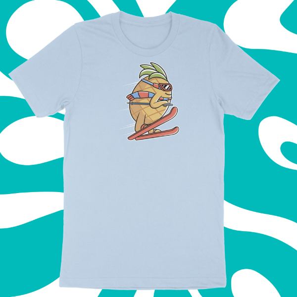 Picture of Pineapple Skiing T-Shirt